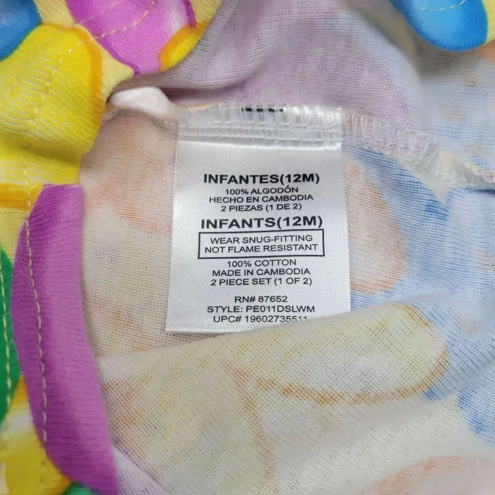 Peeps Shirt Size 12 Months Easter Bunny Bright Unisex 1 Piece Short Sleeve NWOT